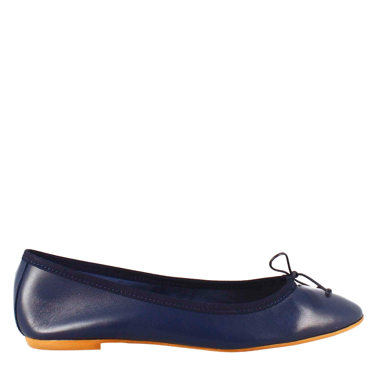 Damen-Ballettschuhe aus hellblauem Glattleder