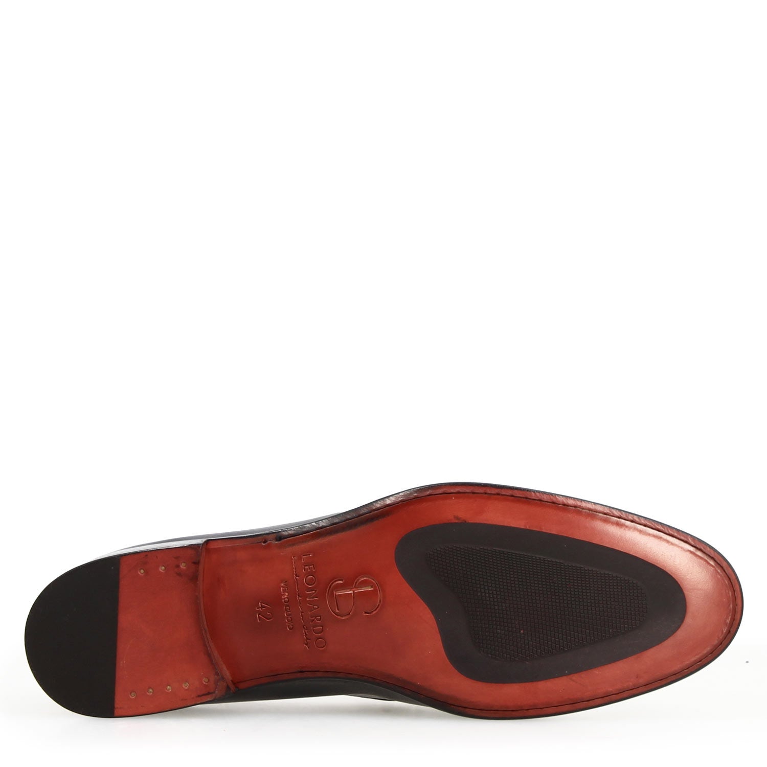 Adriano smooth moccasin in black leather for men