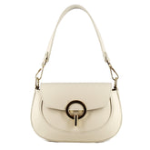 Grace women's beige leather handbag