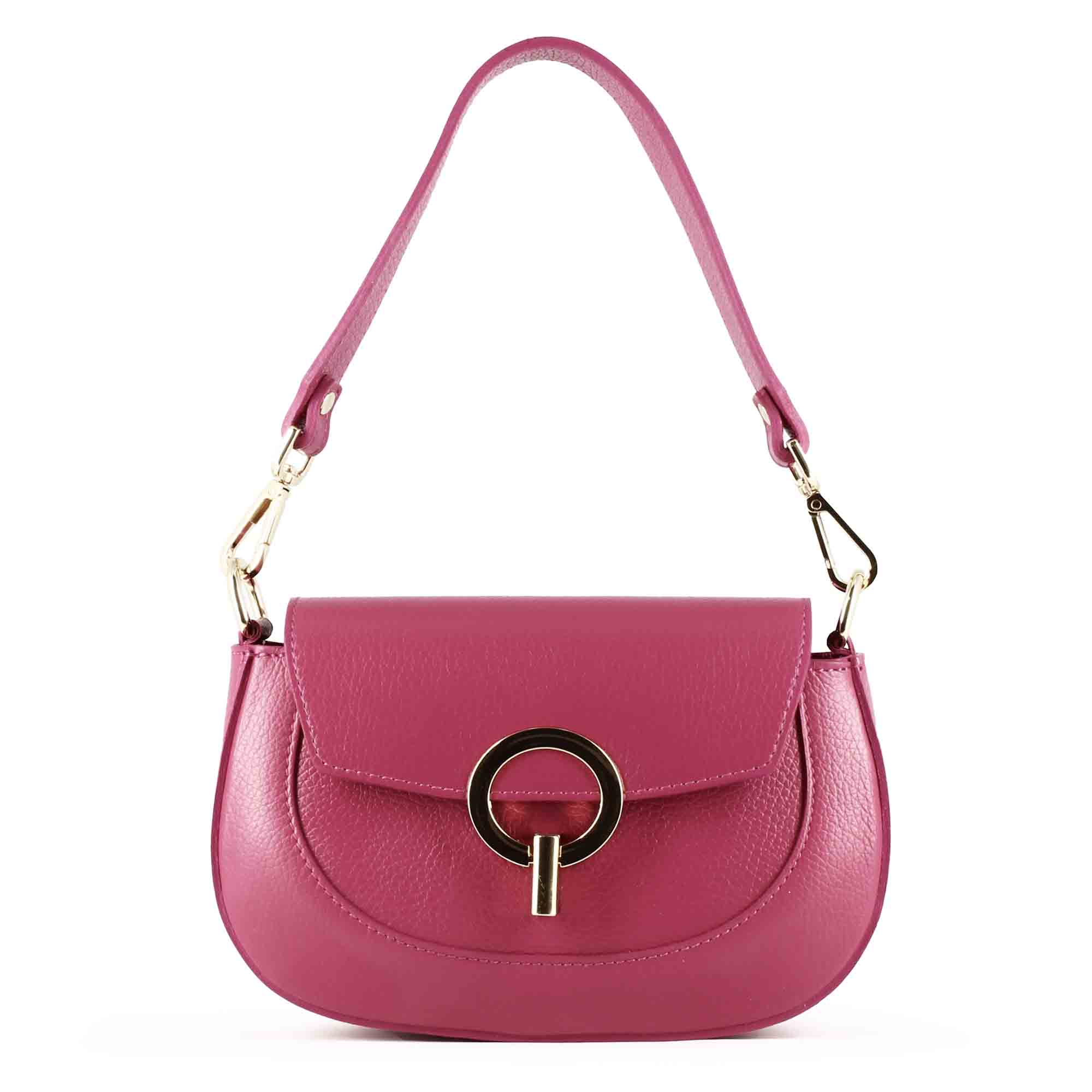 Grace women's pink leather handbag