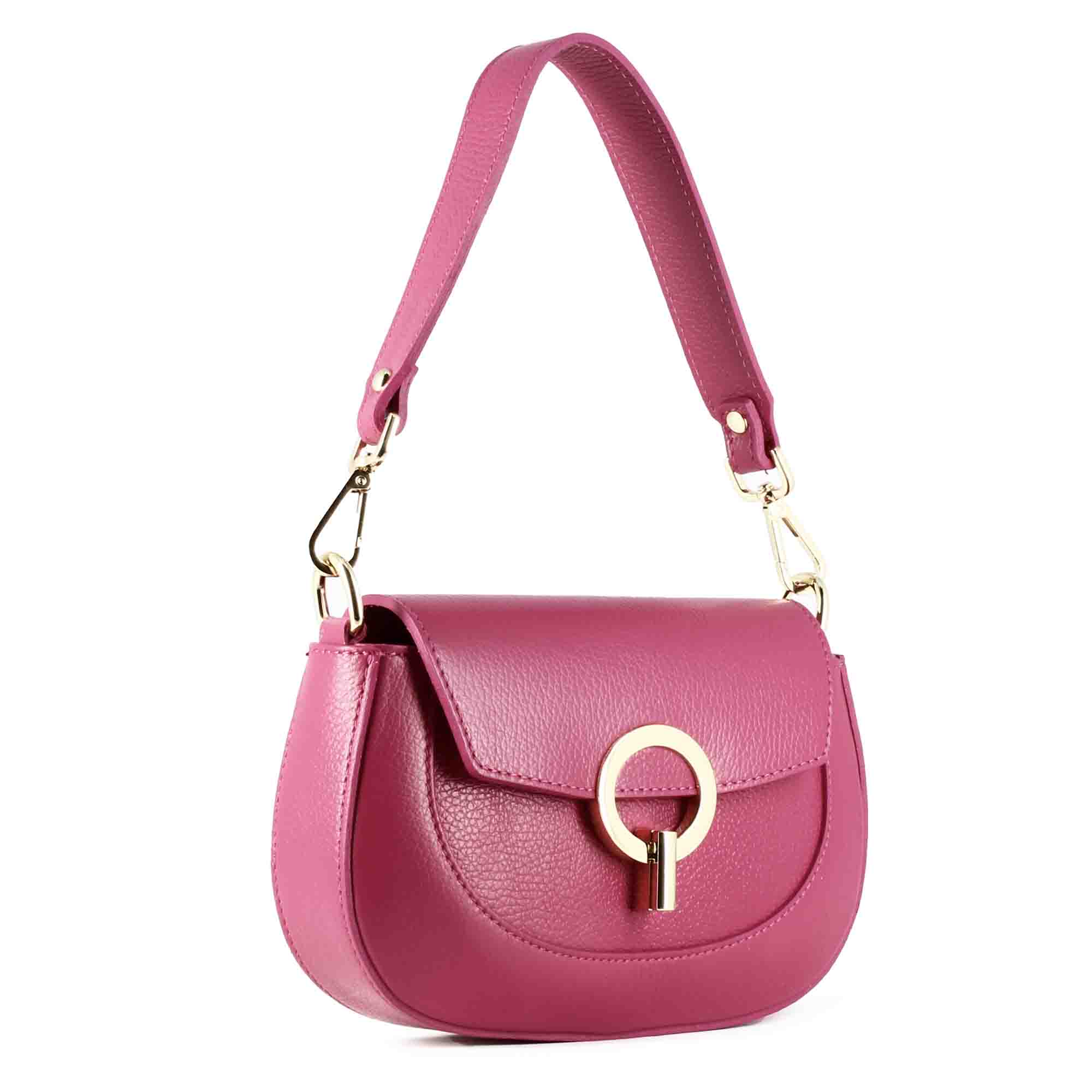 Grace women's pink leather handbag