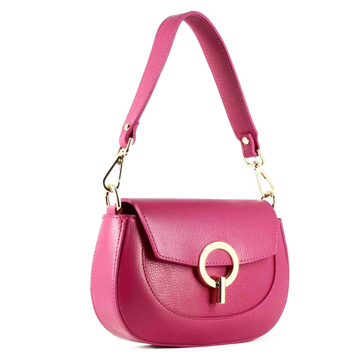 Grace women's pink leather handbag
