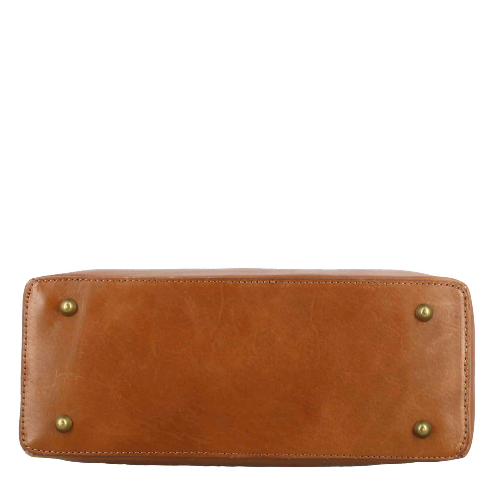 Sac à main femme Tulia en cuir marron
