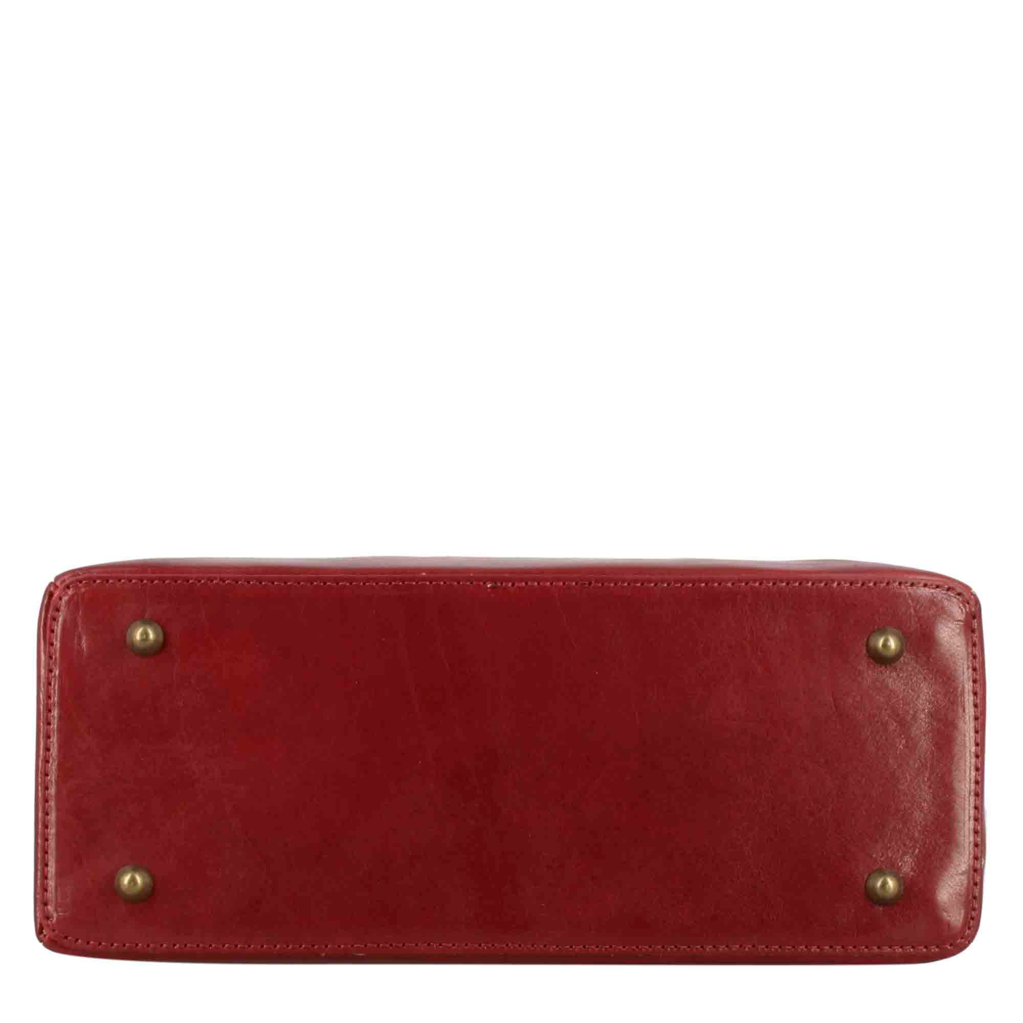 Sac à main femme Tulia en cuir rouge