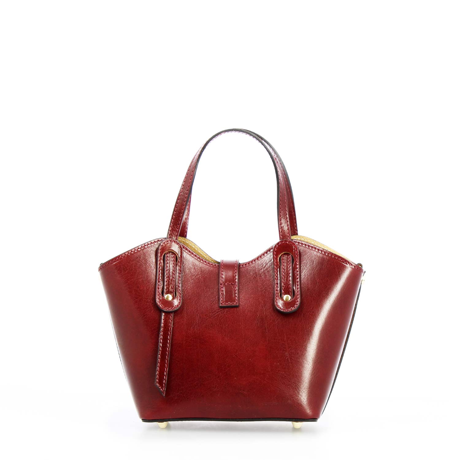 Borsa a mano Lisa da donna in pelle bordeaux - LeonardoShoes