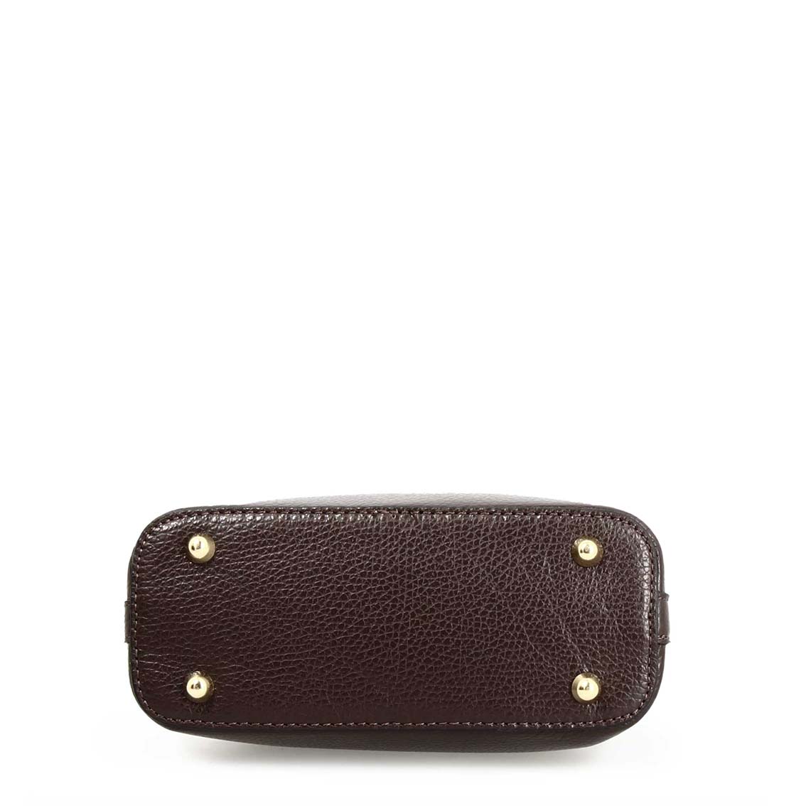Borsa a mano da donna Sofia piccola in pelle marrone scuro