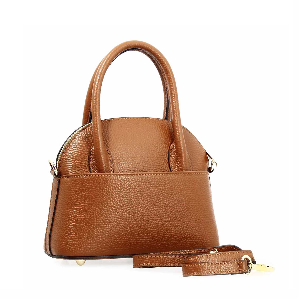 Borsa a mano da donna Sofia piccola in pelle marrone
