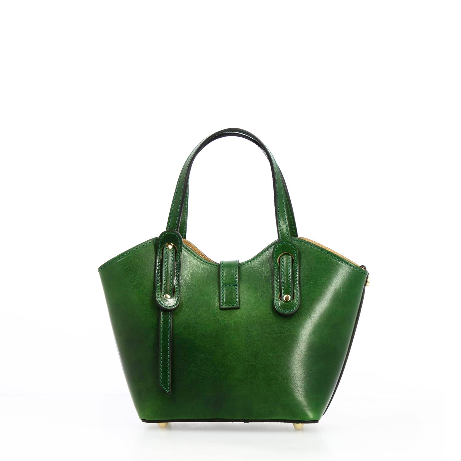 Grüne Damenhandtasche aus Leder Lisa