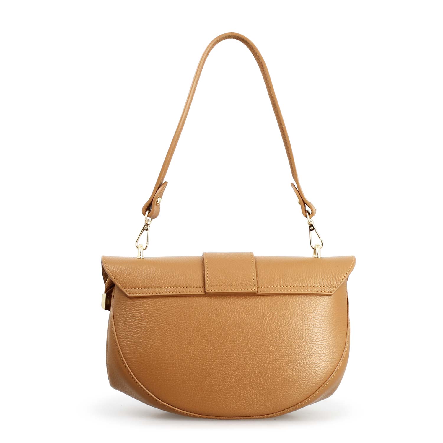 Borsa a spalla Ofelia da donna in pelle marrone chiaro - LeonardoShoes