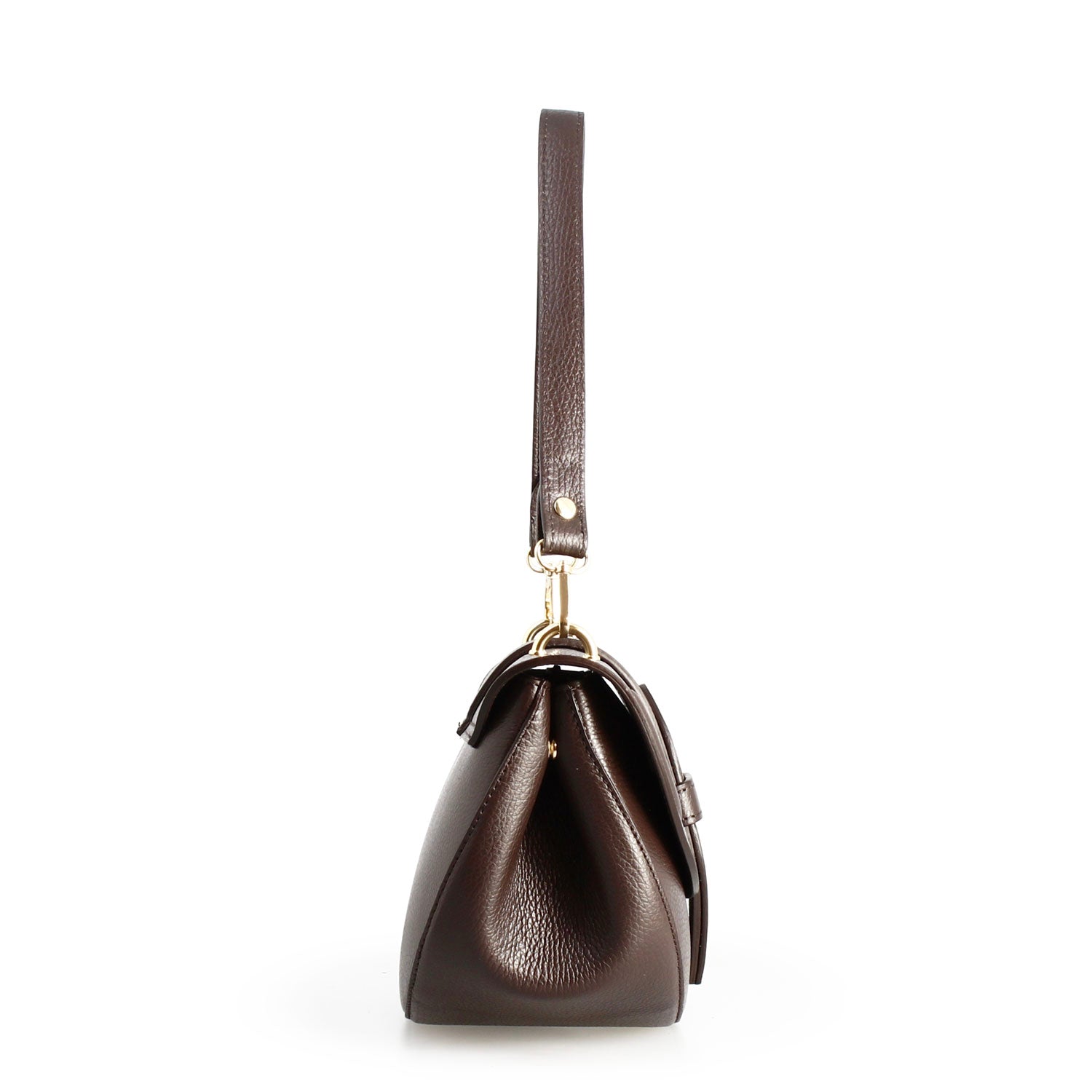 Borsa a spalla Ofelia da donna in pelle marrone - LeonardoShoes
