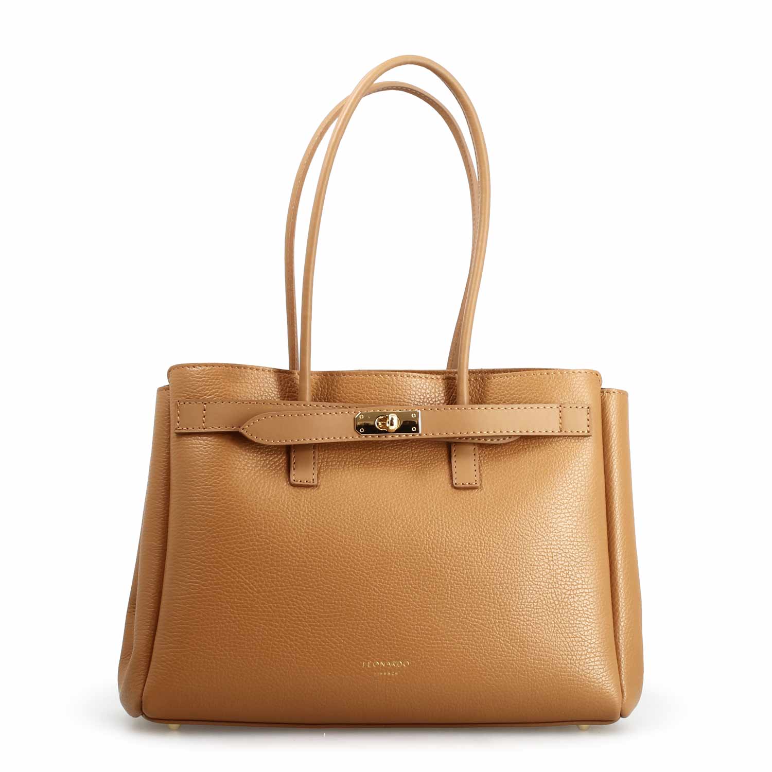 Sac à bandoulière pour femme en cuir marron clair Giulia