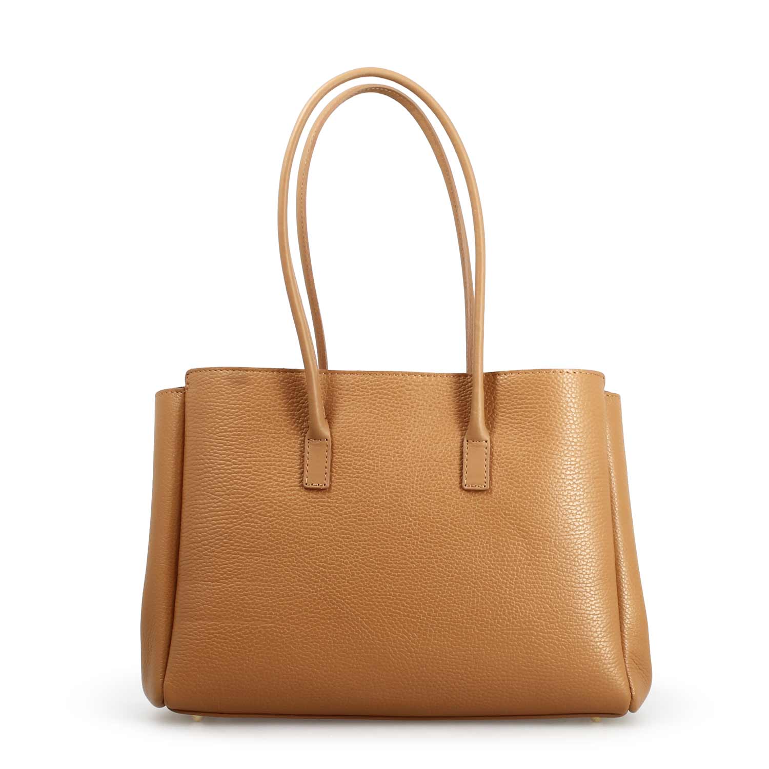 Giulia light brown leather shoulder bag for women
