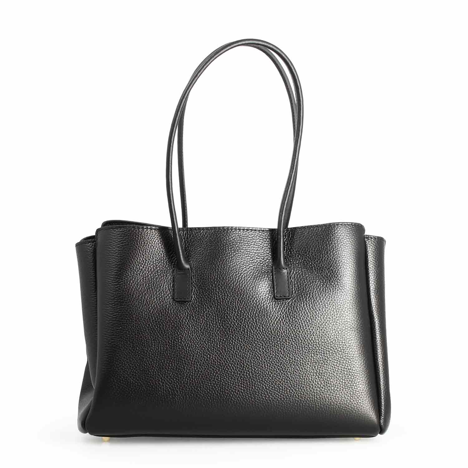 Sac à bandoulière pour femme en cuir noir Giulia