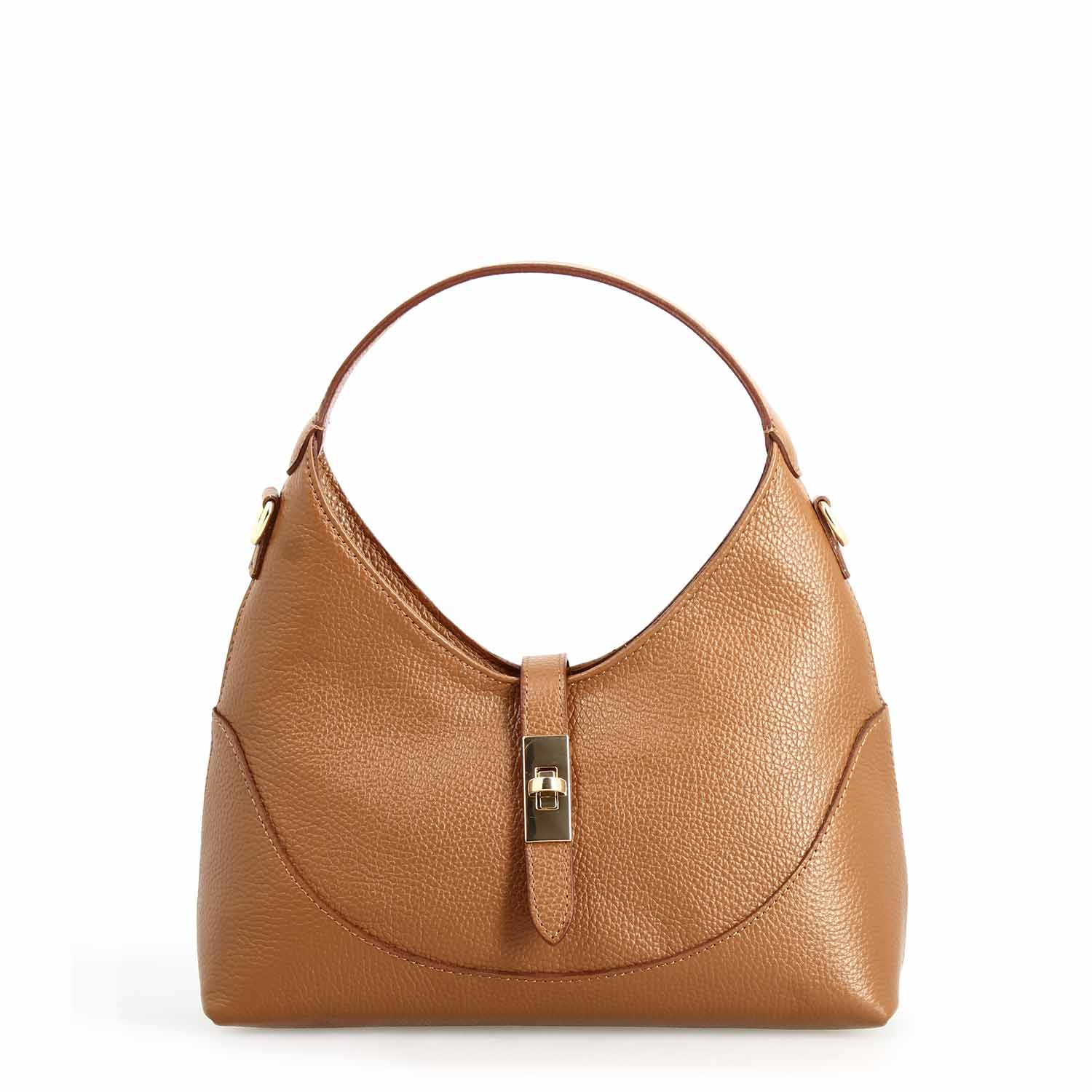 Sac à bandoulière Medusa en cuir marron pour femme