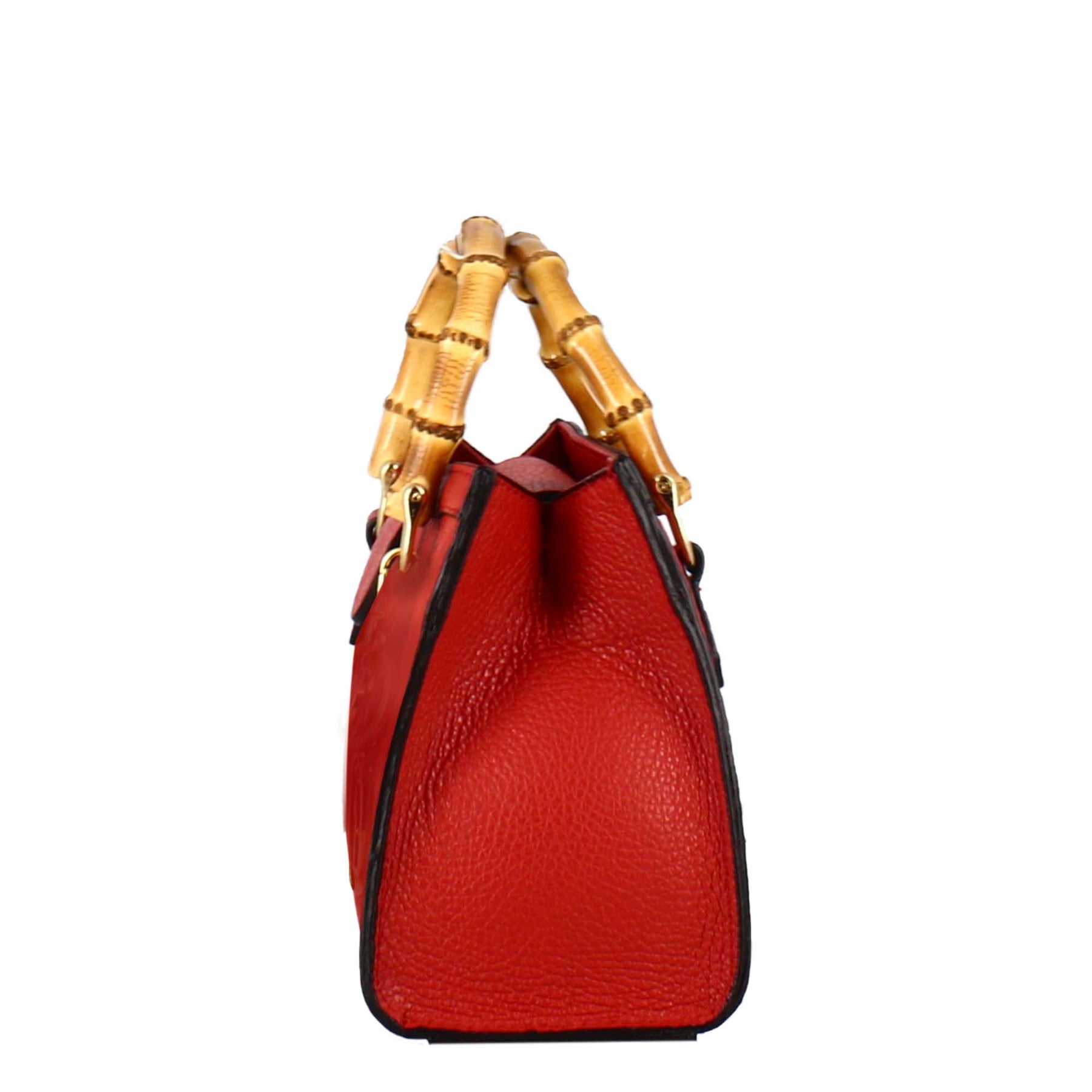 Red bamboo purse deals