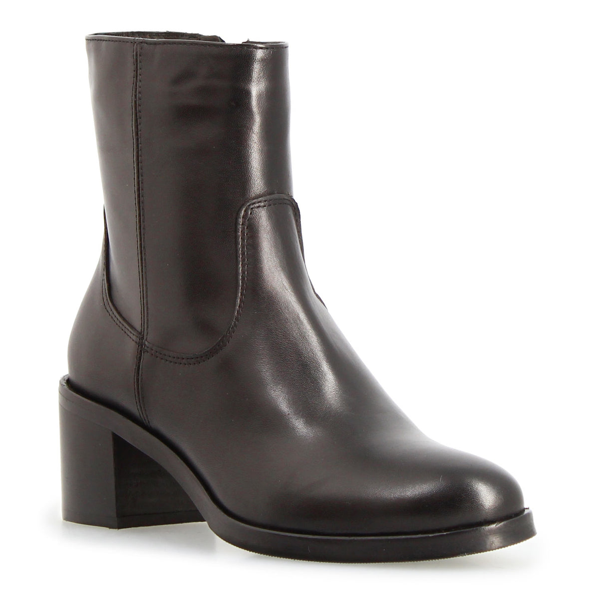 Calliope - Stivaletto tacco alto da donna in pelle nero