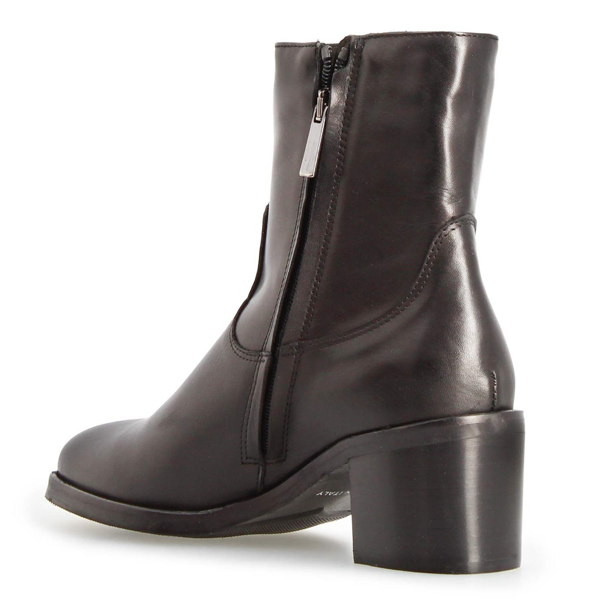 Calliope - Stivaletto tacco alto da donna in pelle nero