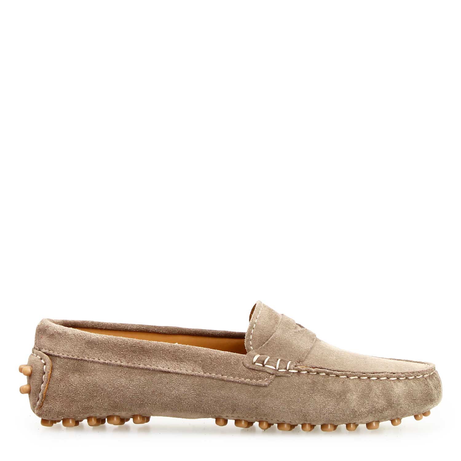 Car shoe Garda da donna in camoscio beige
