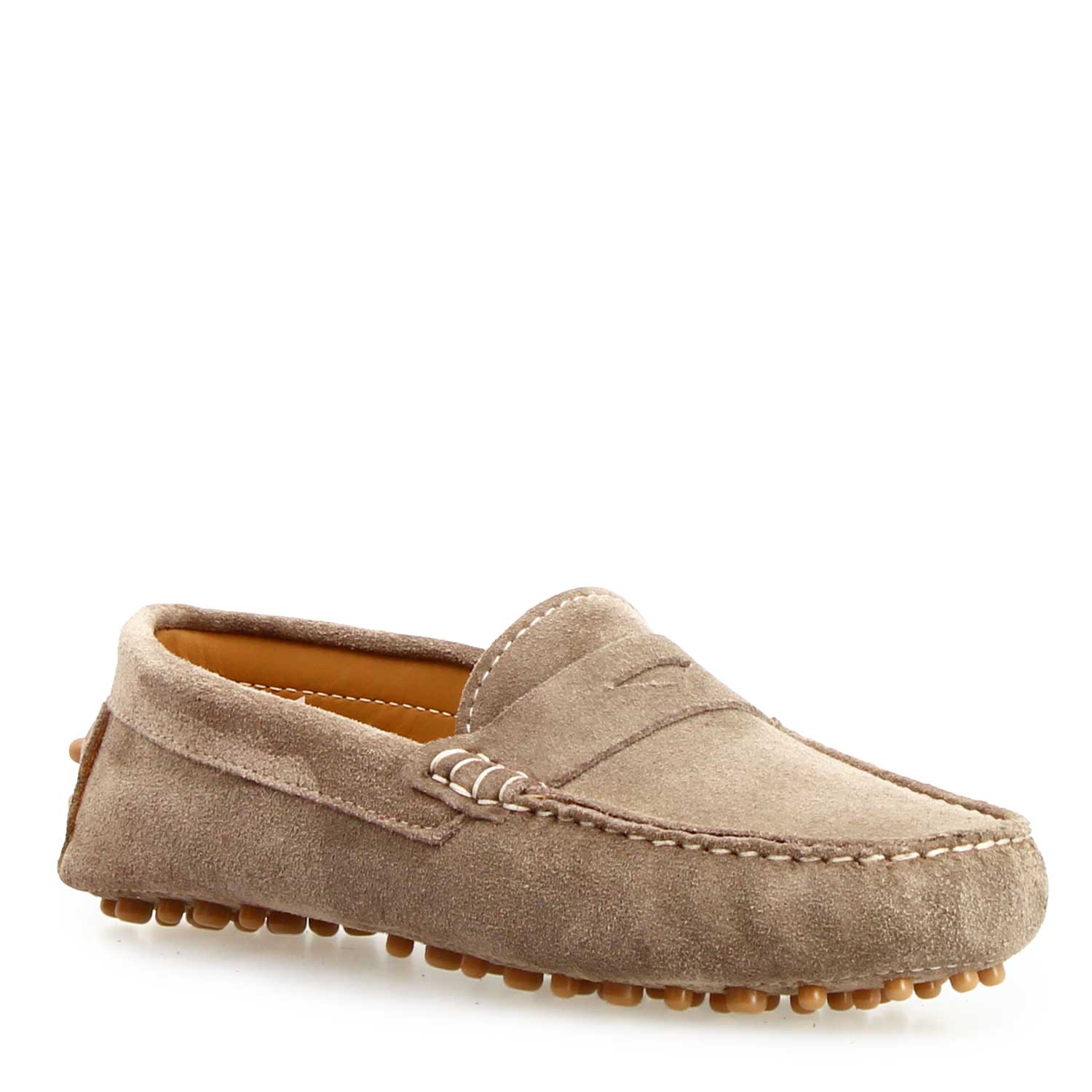 Garda car shoe in beige suede for women