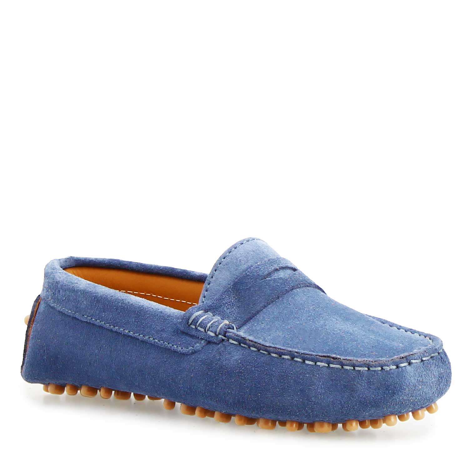 Garda car shoe in sky blue suede for women
