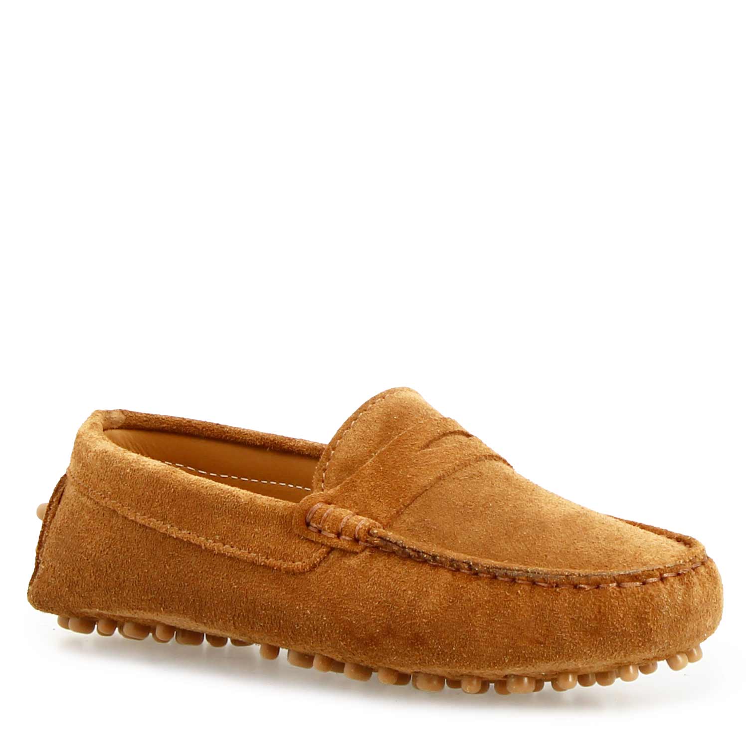 Garda car shoe in brown suede for women