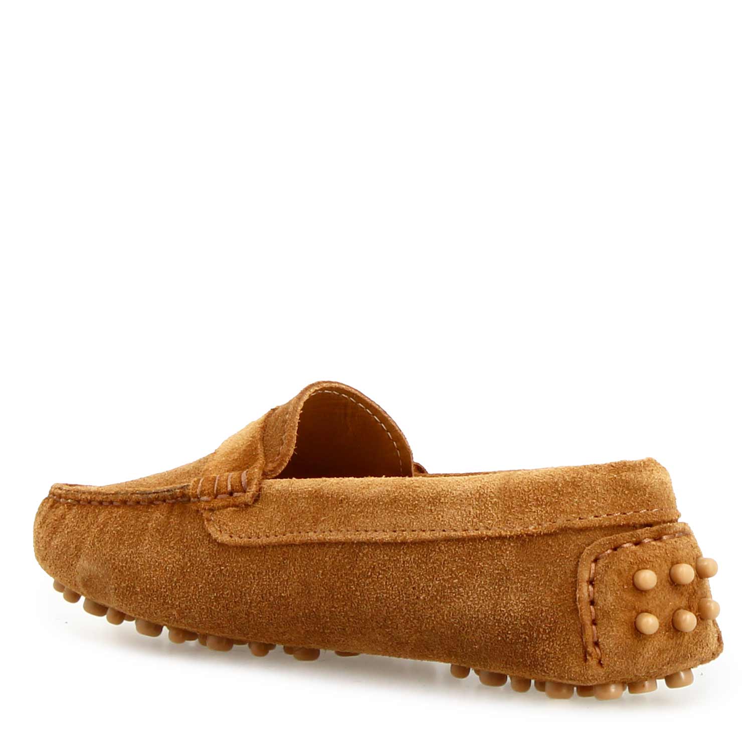 Car shoe Garda da donna in camoscio marrone chiaro