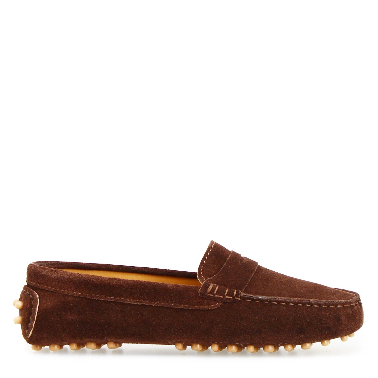 Car shoe Garda da donna in camoscio marrone scuro