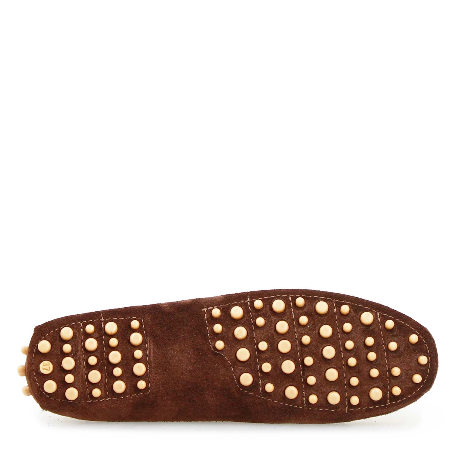 Car shoe Garda da donna in camoscio marrone scuro