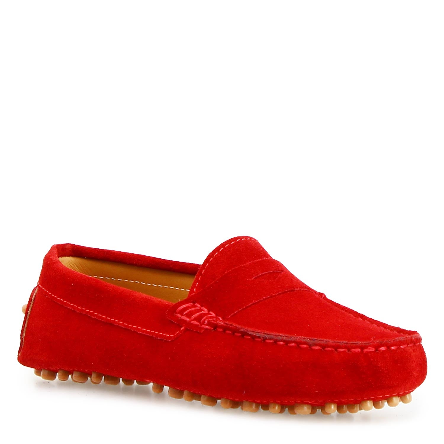 Garda car shoe in red suede for women
