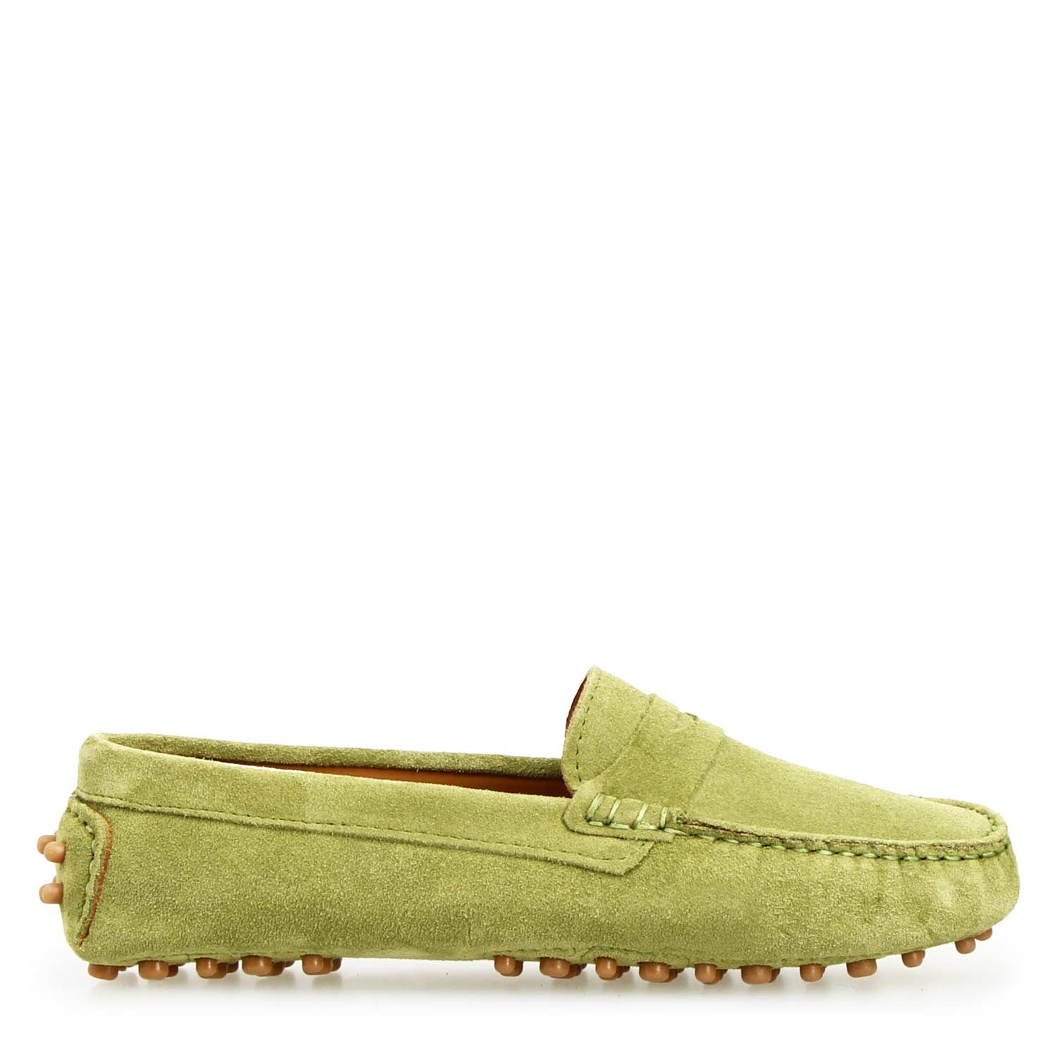 Car shoe Garda da donna in camoscio verde