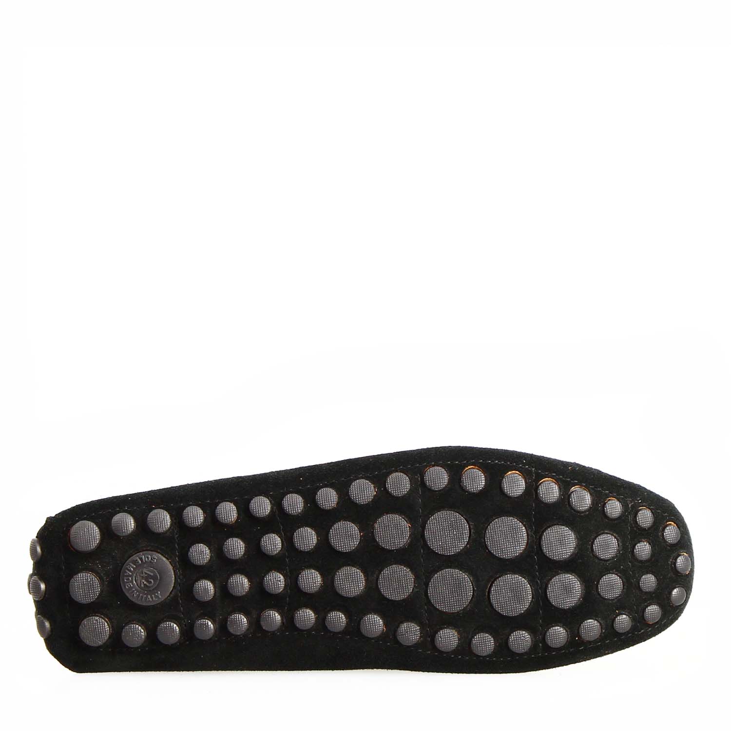 Car shoe Garda da uomo in pelle scamosciata nera