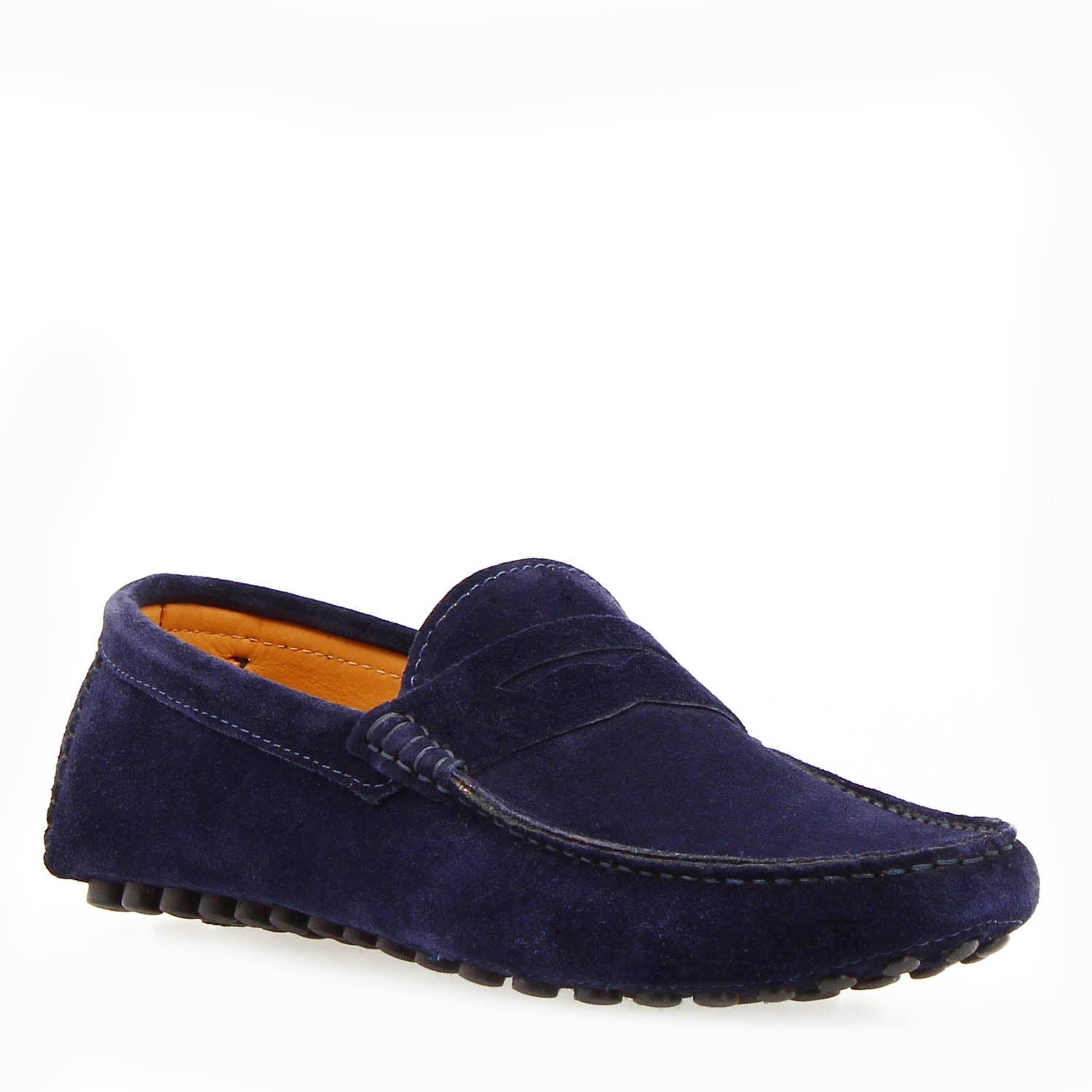 Car shoe Garda da uomo in camoscio blu
