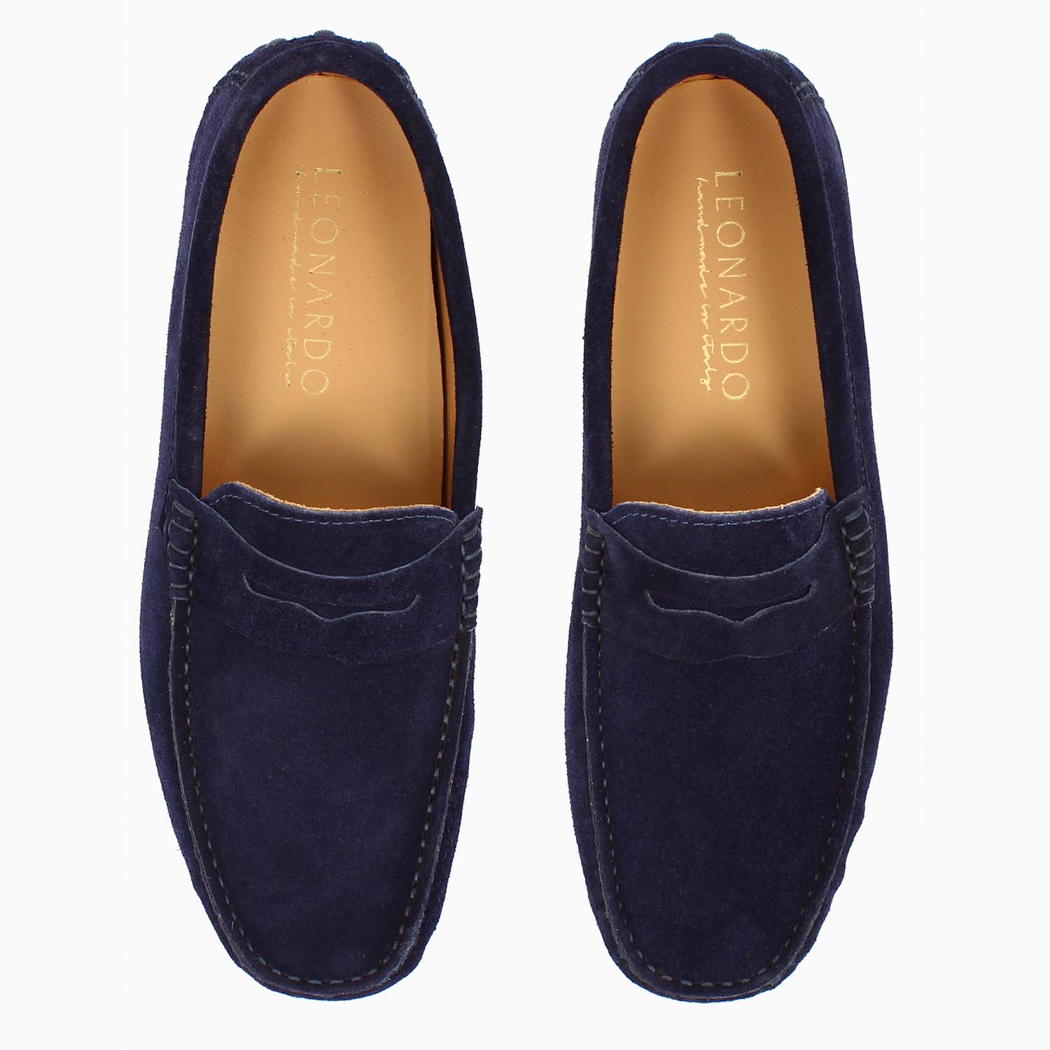 Car shoe Garda da uomo in camoscio blu