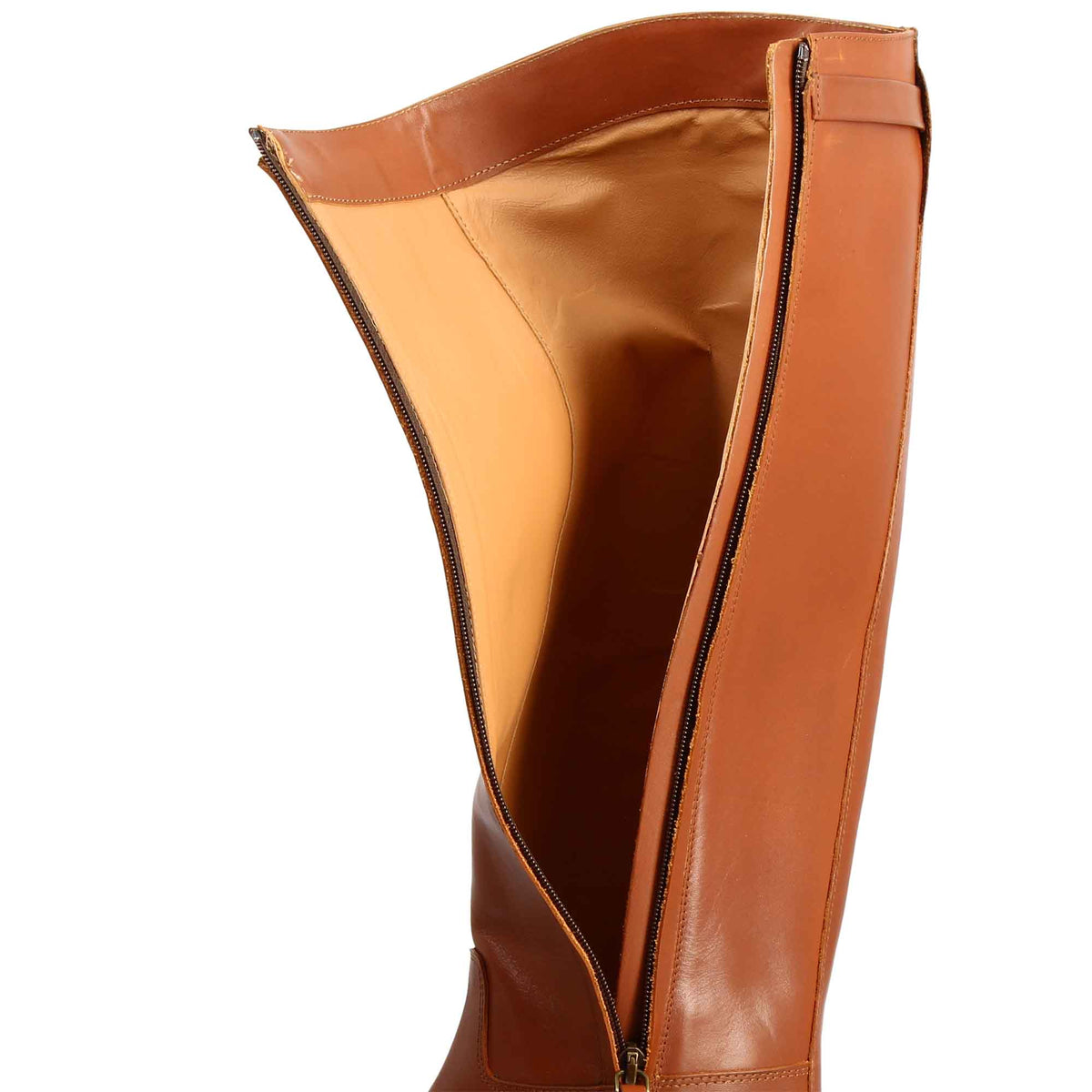 Caracalla - Women's Brown Leather Riding Boot with Buckle