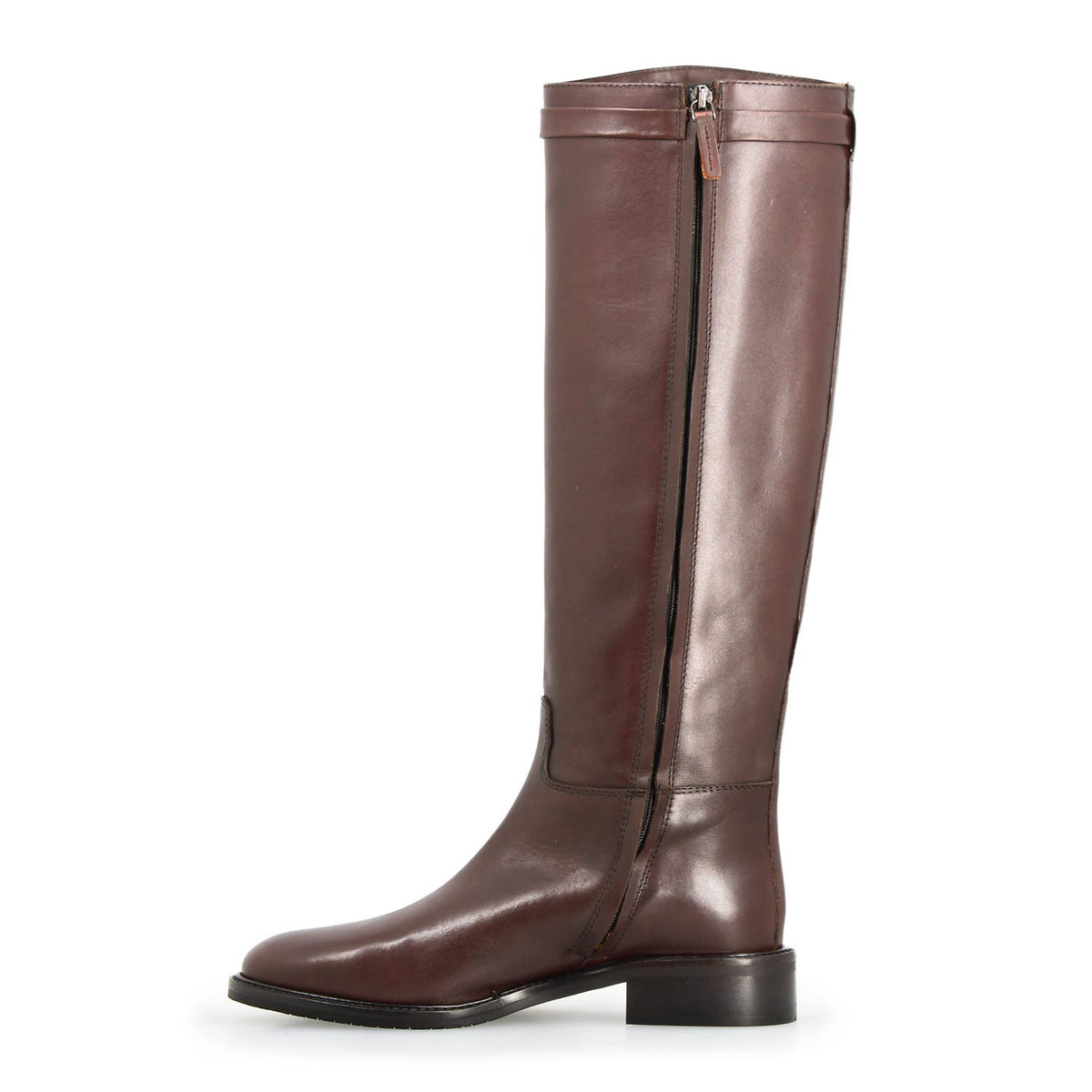 Caracalla - Women's Brown Leather Riding Boot with Buckle