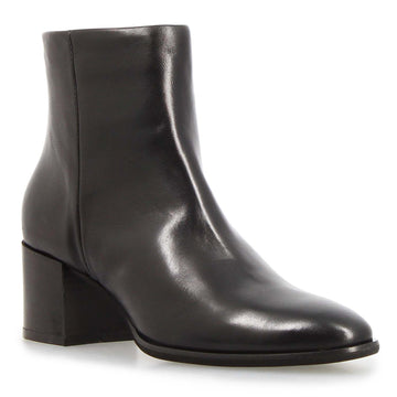 Circe stivaletto da donna in pelle nera con tacco - LeonardoShoes