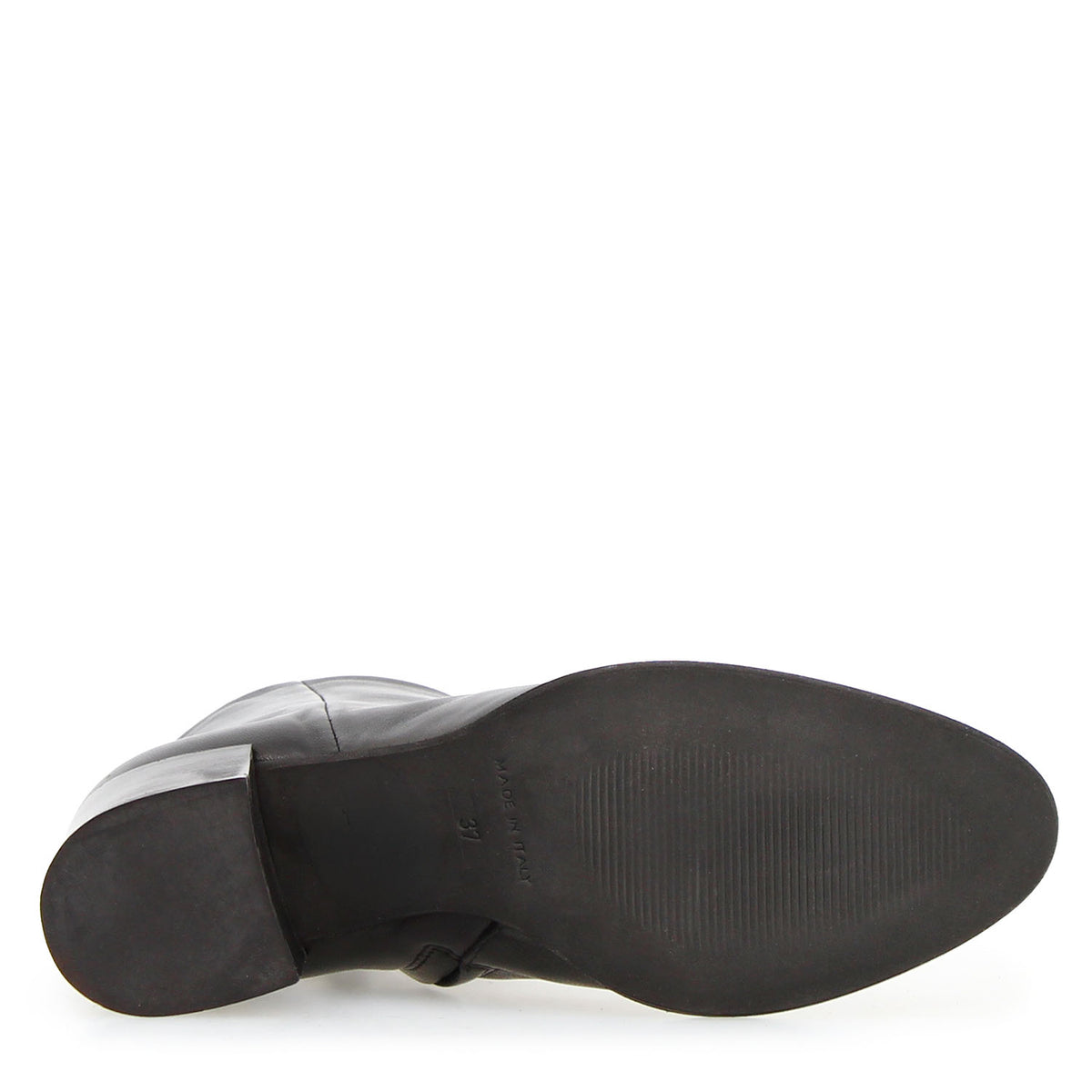Circe stivaletto da donna in pelle nera con tacco - LeonardoShoes