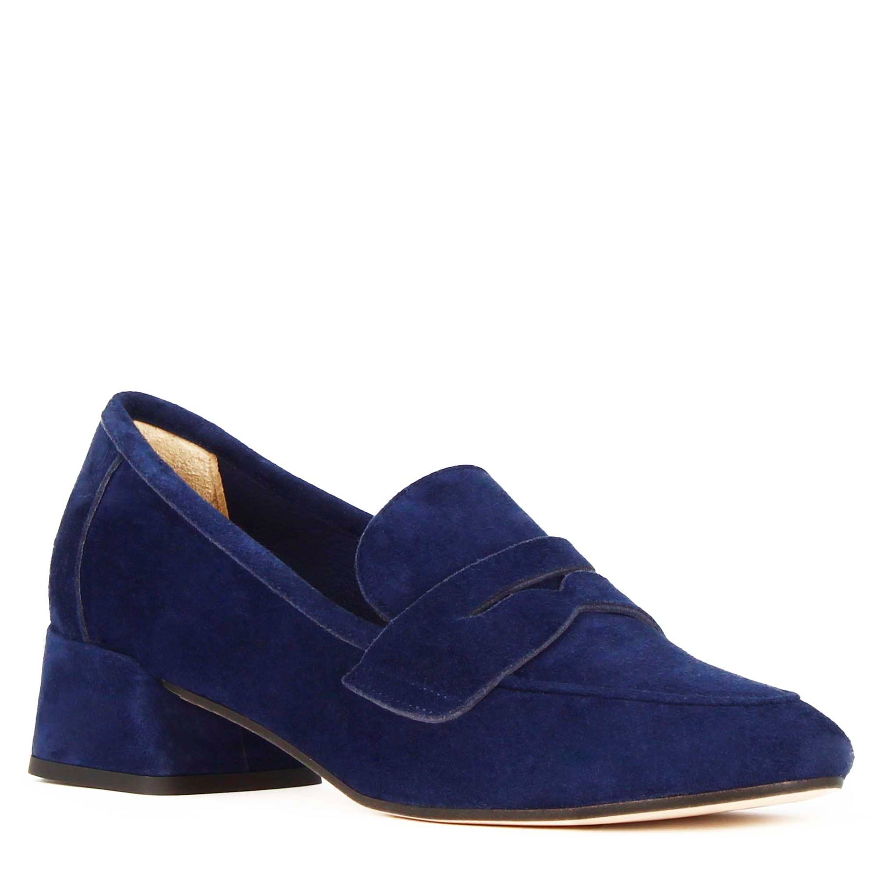 Handmade suede leather loafer shoes hot sale