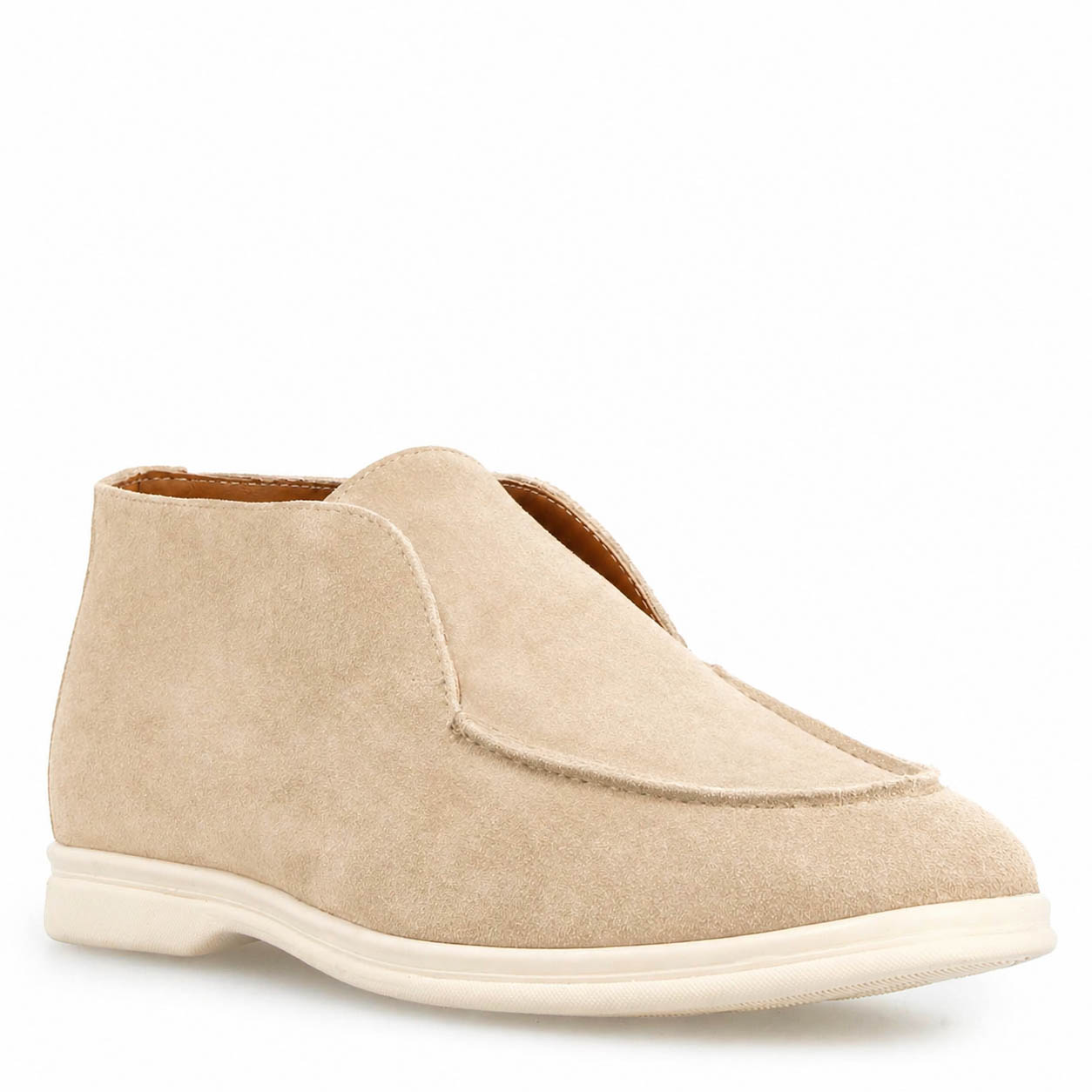 Men's Elite high-top loafer in beige suede