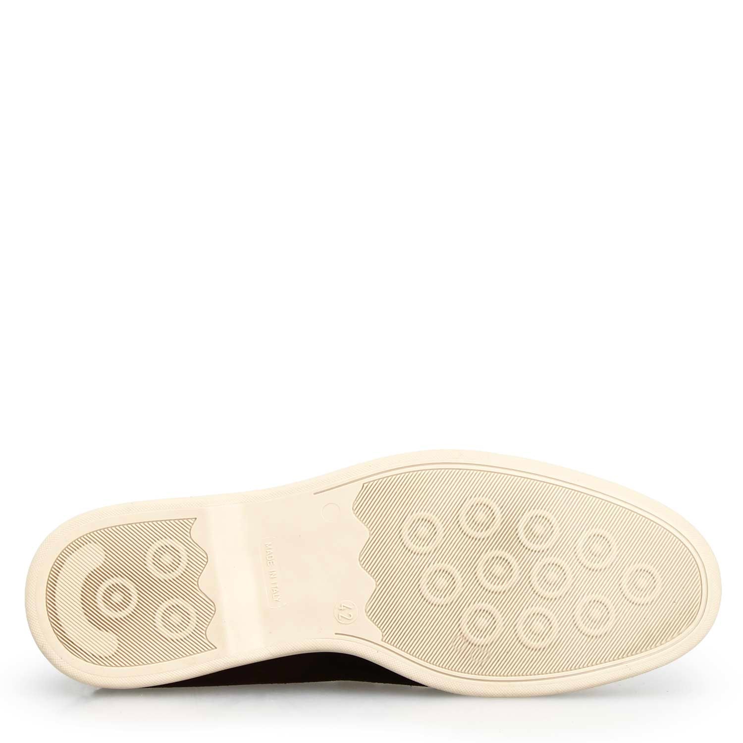 Mocassino Elite da uomo in pelle scamosciata marrone scuro - LeonardoShoes