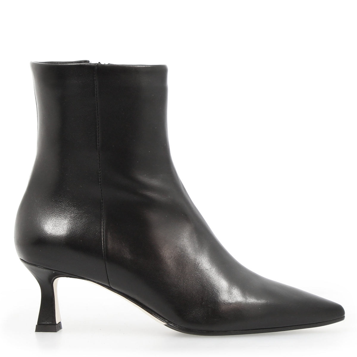 Gioconda stivaletto da donna in pelle nera con tacco - LeonardoShoes