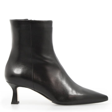 Gioconda stivaletto da donna in pelle nera con tacco - LeonardoShoes