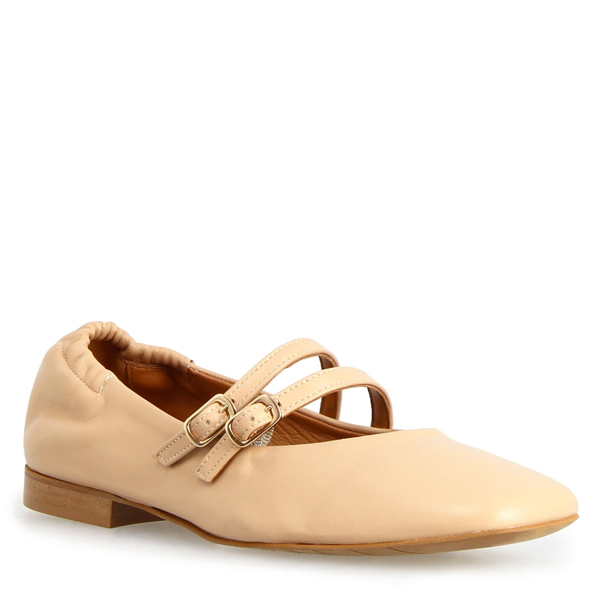 Fiocco ballet flats in beige leather