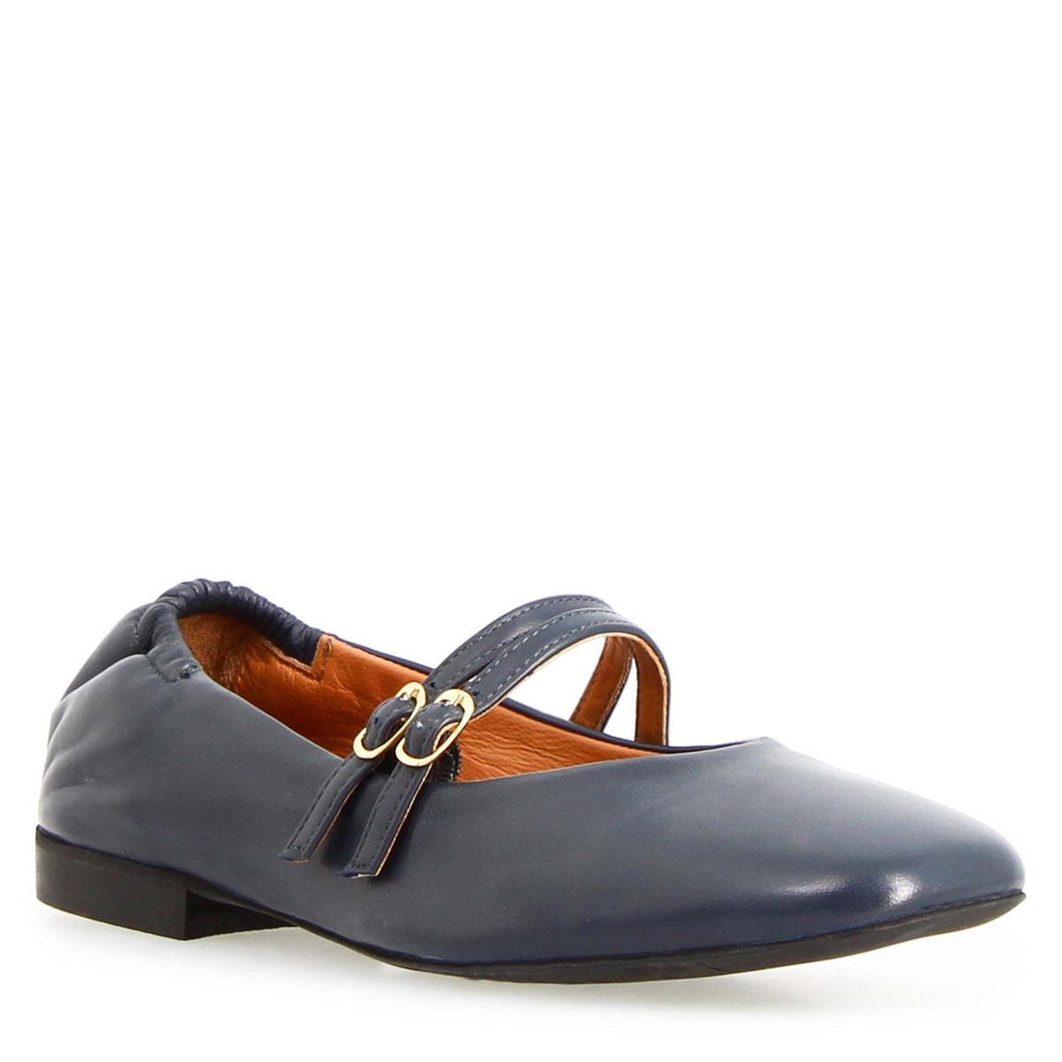 Iside - Mary Jane Double Strap Ballet Flat Navy