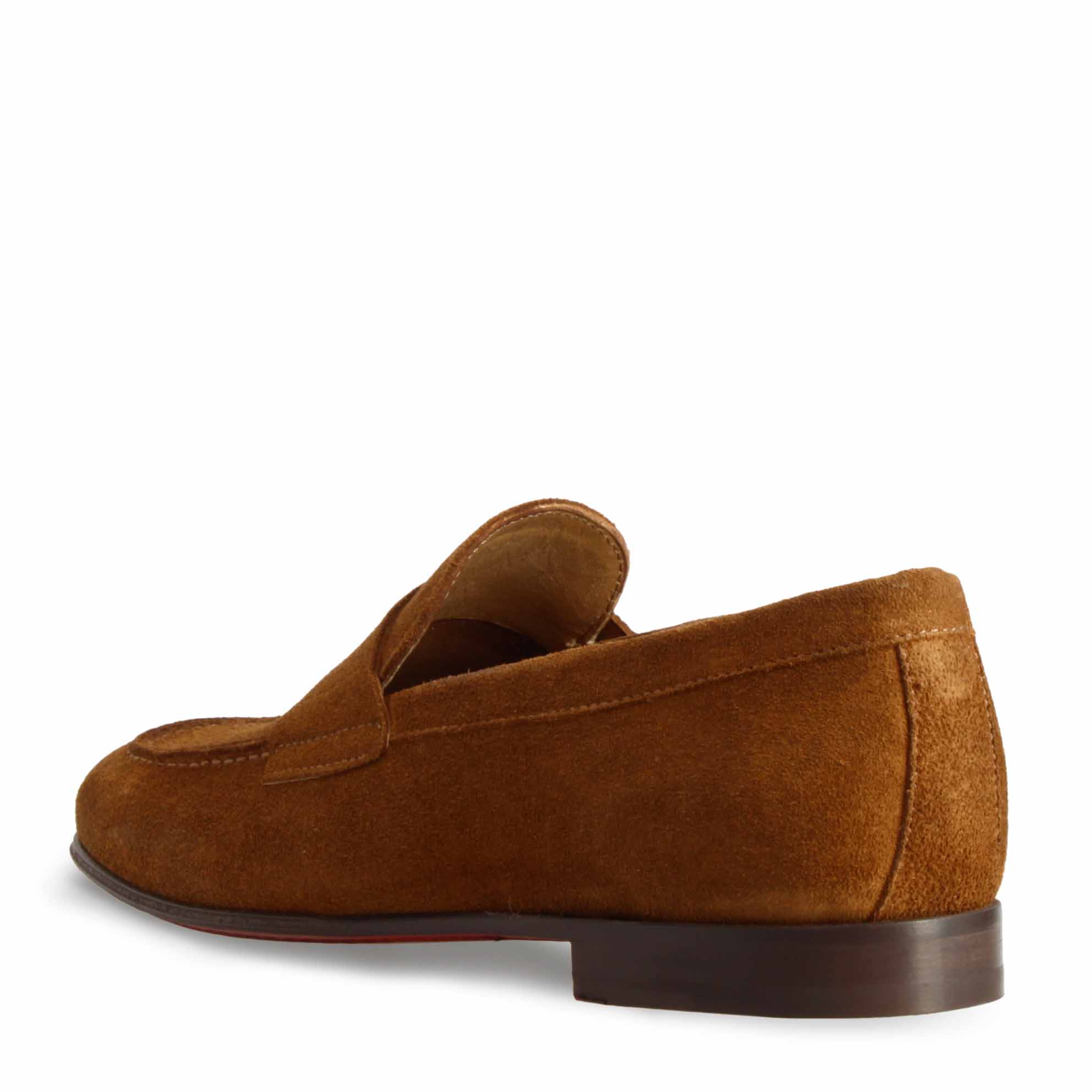 Mocassins en daim marron faits main pour hommes