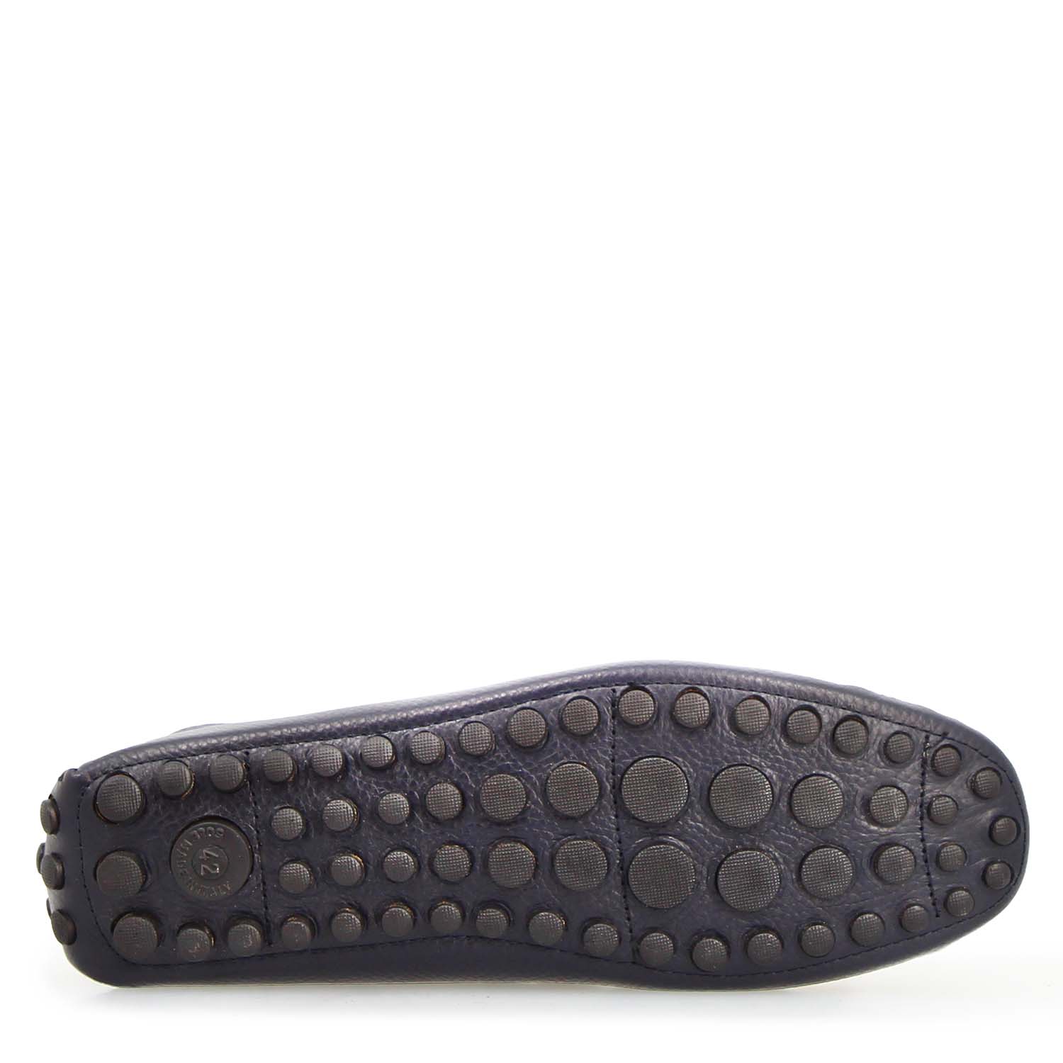 Dario handcrafted blue leather car shoe for men