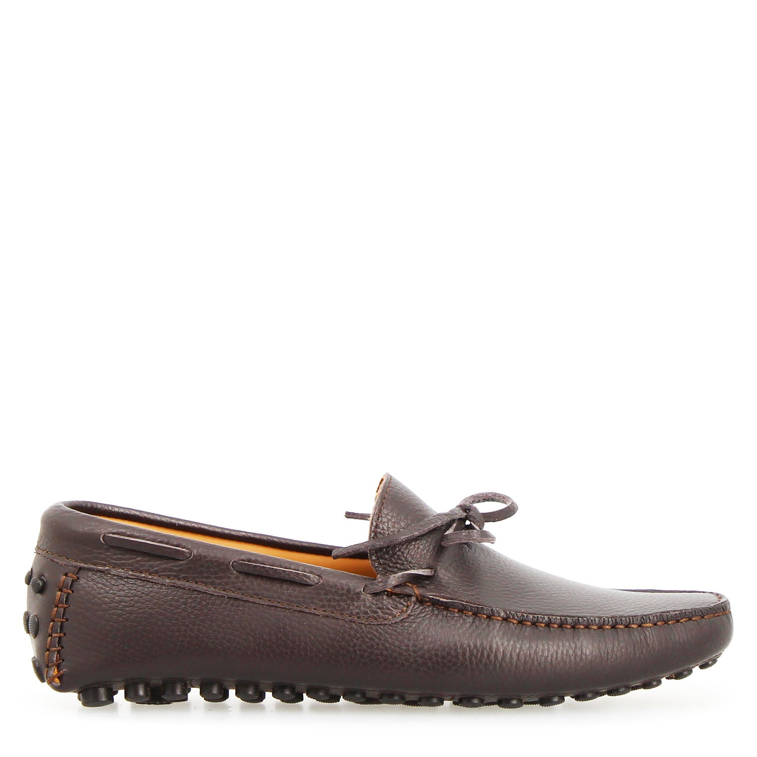 Men's Dario brown leather handmade driving moccasin