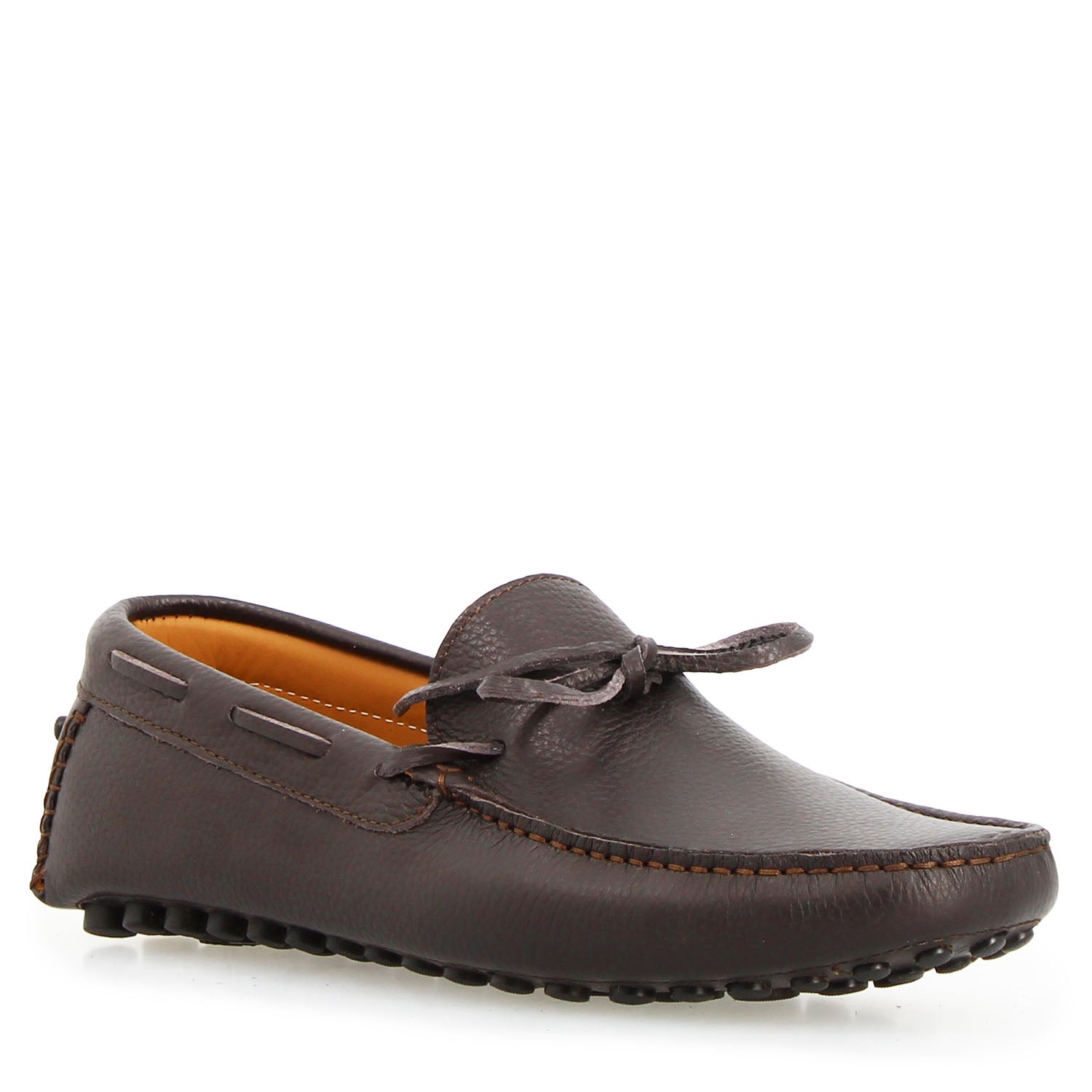 Men's Dario brown leather handmade driving moccasin