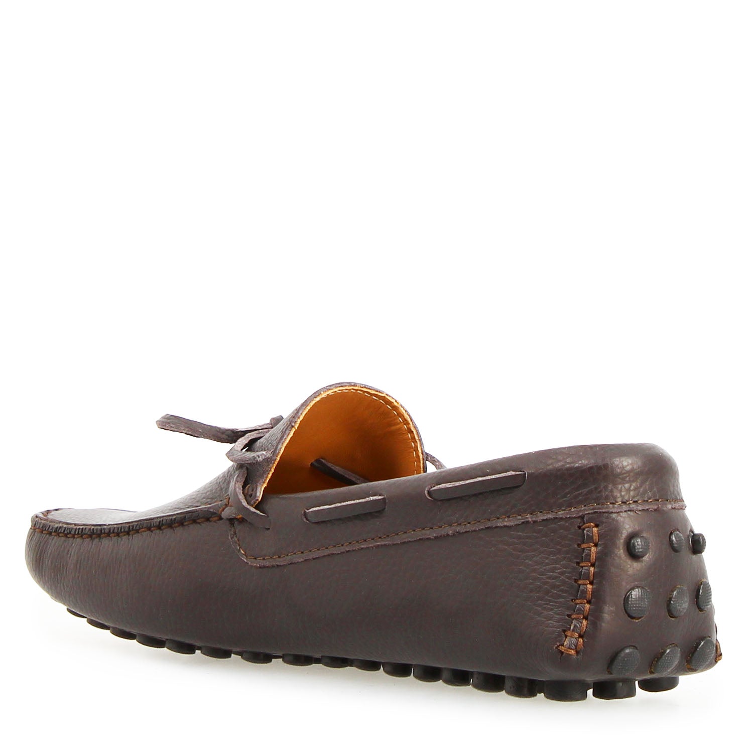 Men's Dario brown leather handmade driving moccasin