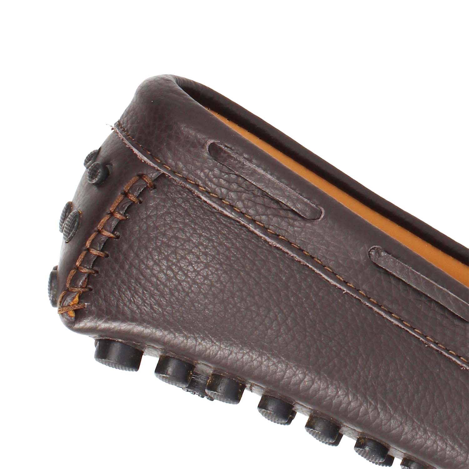 Men's Dario brown leather handmade driving moccasin